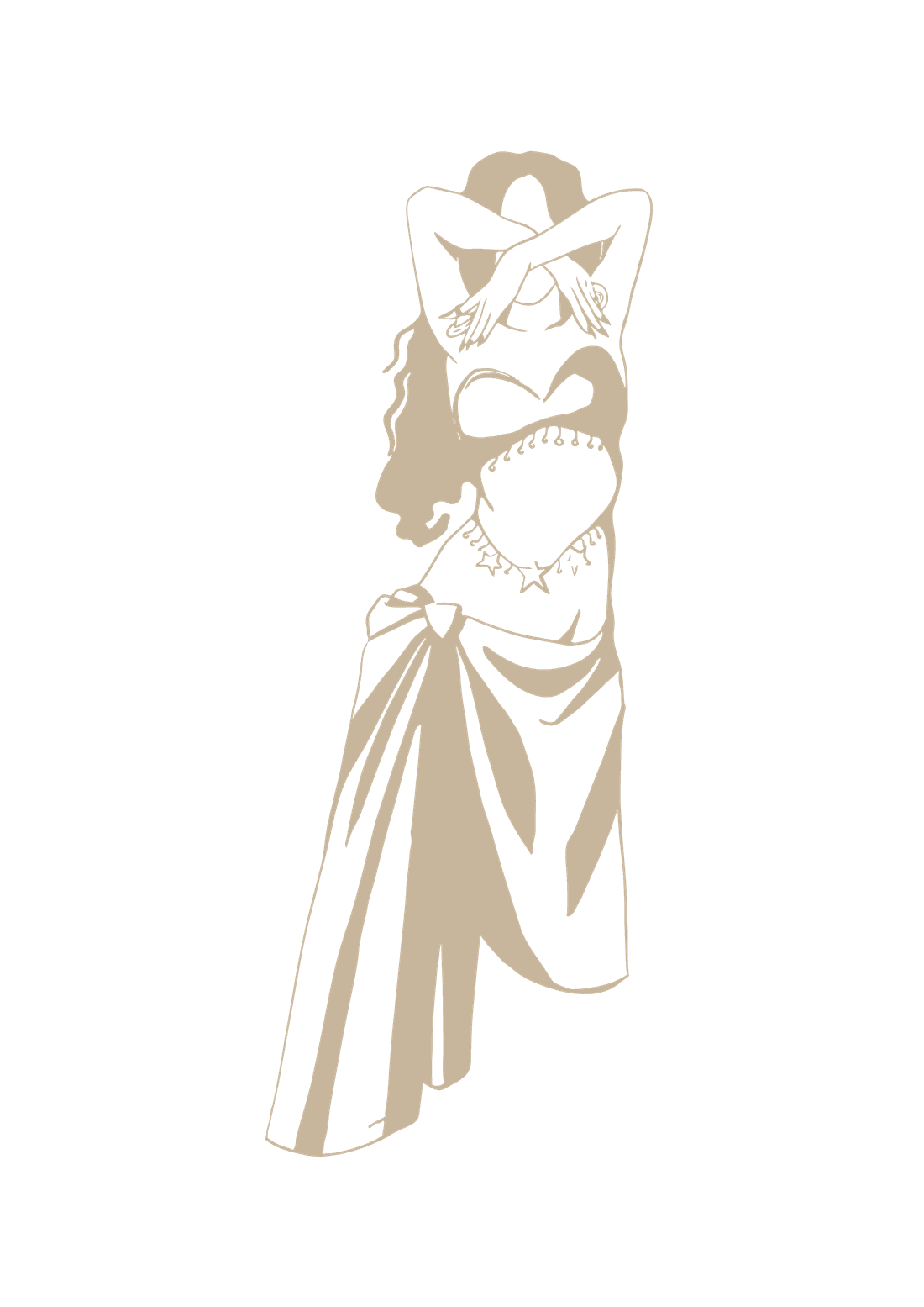 Line illustration of a dancer